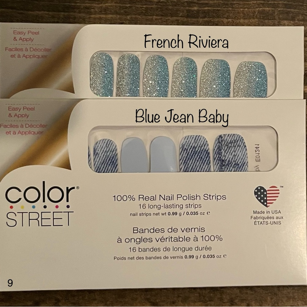 NWT 2 Retired Color Street Nail Polish Strips!